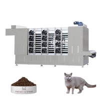 Machine automatique industrielle de traitement des aliments pour animaux familiers Ligne d'extrudeuse flottante/humide d'aliments pour poissons pour la fabrication d'aliments pour chiens et chats