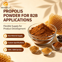 Fournisseur de poudre de propolis BEEHALL pour les importateurs, les grossistes et les marques de produits de santé