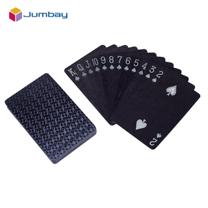Cao cấp tùy chỉnh in màu đen Nhựa Poker Trò chơi thẻ chơi với thiết kế logo boong với hộp giấy - Product Image 4