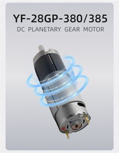 28mm <span class=keywords><strong>DC</strong></span> Motors <span class=keywords><strong>385</strong></span> Baixa Velocidade Alta Torque 6V 12V 24V Engrenagem Planetária com Ímã Permanente Hall Codificador de Velocidade Variável e Torque - Product Image 2
