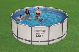 <span class=keywords><strong>Piscina</strong></span> Bestway 56406 Prism <span class=keywords><strong>Frame</strong></span> Redonda para Exteriores, Familiar, para Adultos, de PVC, Elevada sobre el Suelo - Product Image 2