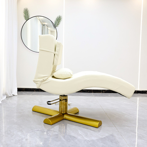 Cama de masaje y cuidado facial de tipo fijo en oferta, con cabecera y pies ajustables, estructura de acero duradera, para uso clínico. - Product Image 1