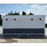 Toilettes mobiles portables en acier, douches temporaires publiques, toilettes publiques écologiques pour l'extérieur, toilettes et salles de bain mobiles
