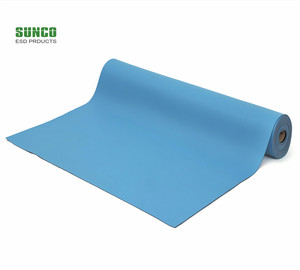 Tapis de banc <span class=keywords><strong>ESD</strong></span> à 2 couches de l'usine d'origine, couleur verte/grise/bleue/noire, <span class=keywords><strong>norme</strong></span> ROHS 2.0 - Product Image 3