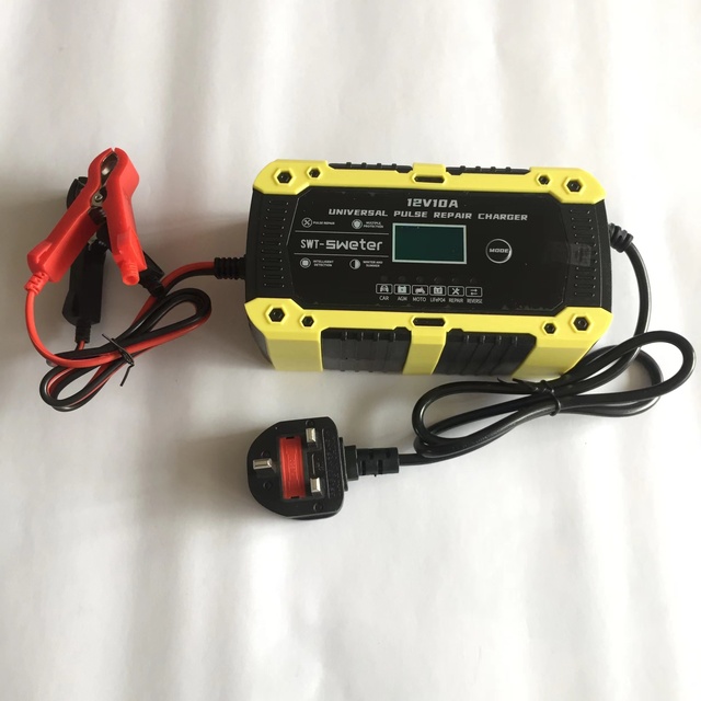 12V 10A Smart Battery Charger for AGM Lead-acid  Lifepo4 Gel Battery