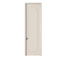 Portes intérieures pré-montées en bois massif, finition étanche, design moderne, pour appartement, villa, bureau et usage résidentiel
