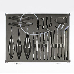 <span class=keywords><strong>Kit</strong></span> di Strumenti Chirurgici per Cataratta <span class=keywords><strong>in</strong></span> Acciaio Inossidabile con Cristalli Artificiali, 21 Pezzi, Strumenti Microscopici Oftalmici di Classe I - Product Image 1