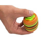 Nouvelle balle anti-stress rotative YT en forme de hamburger, 360° °   Jouet de bureau mécanique à pression et rotation, Gyroscope cinétique anti-stress de qualité supérieure pour adultes et enfants