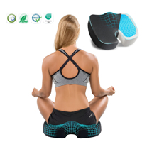 Coussin Ergonomique en Mousse Gel Souple pour Soulagement de la Sciatique et du Bas du Dos – Idéal pour Chaise de Bureau et Confort Quotidien de la Posture