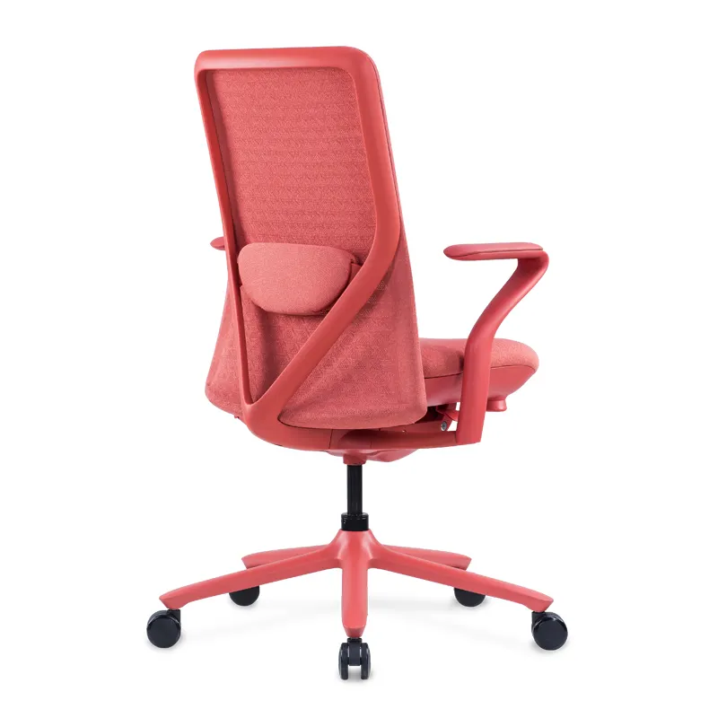 Alibaba Quality Factory Price Red Fabric Height Adjustable Hotel Desk Ergonomic office chair
