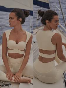 Ventas al por mayor Fitness Activewear Sujetadores deportivos Ropa deportiva High Stretch Gym Workout Ropa 2 piezas Yoga Wear Set para mujeres - Product Image 4