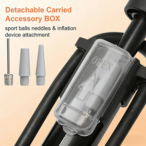Bomba de Bicicleta de Pie con Manómetro, Mini Portátil, Válvula Presta y Schrader, Alta Presión 120PSI, para Bicicletas, Coches, Carretera, MTB y Balones - Product Image 6