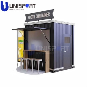 Container Mobile Temporaneo per Caffè, Resistente al Vento e ai Terremoti, Lunga Durata, Facile da Trasportare, per Impianti Sportivi di Padel - Product Image 6