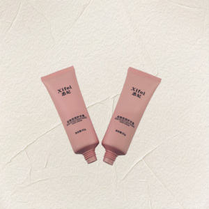 High Quality <b>Plastic</b> Cosmetic Pink Squeeze Empty <b>Tube</b> 50g Screw Cap with Ball Shape Lid For Hand Cream Cosmetic Packaging - Product Image 5