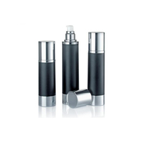 Flacon pompe sans air en aluminium anodisé de luxe, vide, pour cosmétiques, conteneur sous vide premium pour sérum de soin, plusieurs capacités