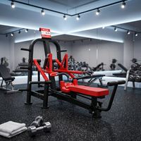Équipement de fitness à usage commercial : Machine de musculation horizontale en acier avec charge de plaques sécurisée