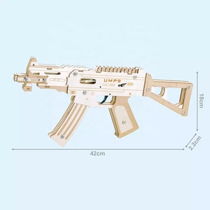 ปืนกลมือ SCAR-L UMP9 ของเล่นประกอบเอง ชุดประกอบไม้ ของเล่นตัวต่อไม้ 3 มิติ ได้รับการรับรองมาตรฐาน CPSIA ASTM - Product Image 2