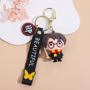 Mignon Anime Kuromi MelodyHarry Potter Q Version porte-clés breloque-mignon dessin animé Style femmes sac pendentif porte-clés - Product Image 6