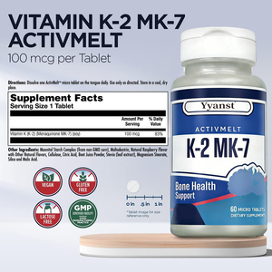 VITAMINA K2 de marca privada de alta calidad, apoya la salud de los huesos y los dientes y mantiene la salud cardiovascular en cápsulas blandas. - Product Image 2