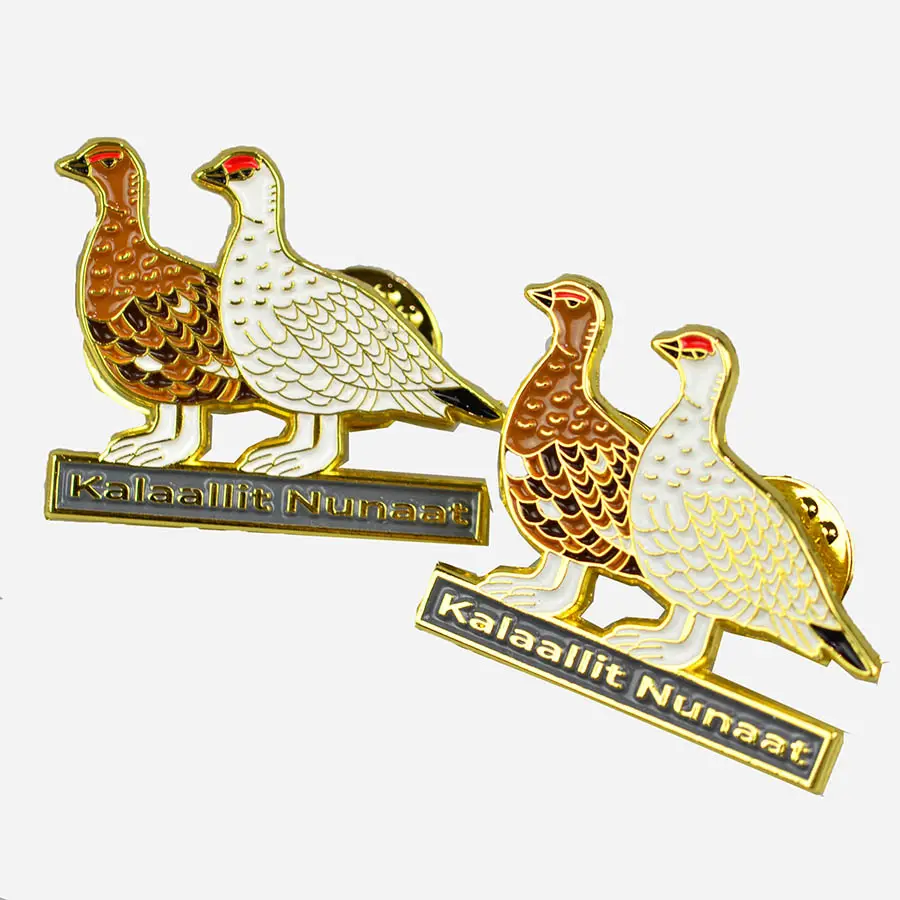 Custom Button Maker Pin Badge Bird Pigeon Dove Brooch Anniversary Pin Peace Lapel Pins For Suit