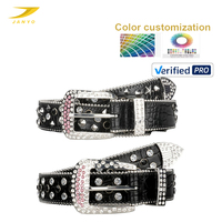 Ceinture en cuir véritable personnalisée de marque haut de gamme pour femmes, style punk rock gothique Y2K, avec clous et texture crocodile