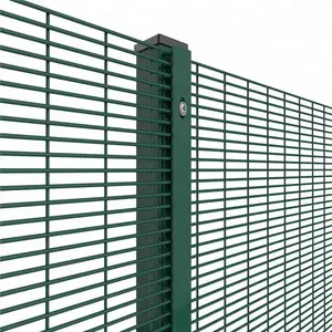 For construction and security, powder coated galvanized 358 safety anti-climb fence for factory applications