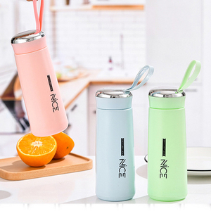 Gobelet à <span class=keywords><strong>eau</strong></span> simple et mignon pour étudiantes, anti-chute et de haute qualité, <span class=keywords><strong>bouteille</strong></span> <span class=keywords><strong>en</strong></span> <span class=keywords><strong>verre</strong></span> isolante. - Product Image 4