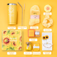 Ensemble de bougies de célébration transfrontalières modernes et minimalistes en métal, thème tournesol, pour mariages et anniversaires