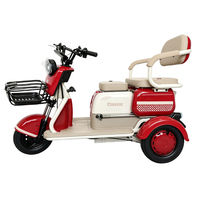 Trois tricycles électriques à carrosserie ouverte, puissance 600W, directement fournis par l'usine chinoise