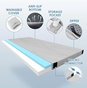 Surmatelas en mousse à mémoire de forme 180x200, oreillers orthopédiques personnalisés, lit bébé en PVC, lits simples en bois, matelas Queen Size de 14 pouces en boîte - Product Image 3