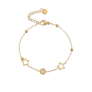 Bracelet en acier inoxydable SL249 avec mini-breloques délicates étoile, lune, cœur, <span class=keywords><strong>arbre</strong></span> <span class=keywords><strong>de</strong></span> <span class=keywords><strong>vie</strong></span> et coquillage, étanche, pour femme, idéal pour la superposition - Product Image 6