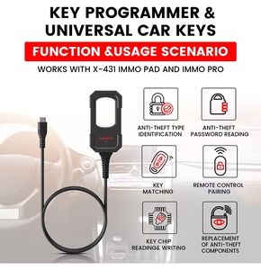   Programmeur <span class=keywords><strong>de</strong></span> clés X431 avec 4 télécommandes universelles et 1 Super Chip X IMMO Plus PAD V VII APEX - Product Image 5
