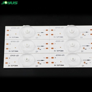 Réparation JY-621 rétro-éclairage TV Led <span class=keywords><strong>hdmi</strong></span> synchronisation à écran perle unique remplacement universel 6V OD20 lentille carrée un Module 50*18mm - Product Image 5