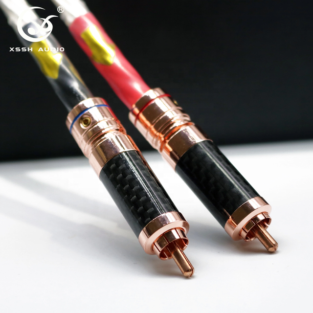 Signal Wire Cord YIVO XSSH Audio DIY 16AWGx8 Core CD Amplifier Multimedia Hifi Interconnect Silver Plated RCA to RCA Jack Cable