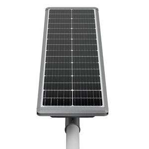 Luz de área LED solar todo en uno de 60W, 8000 lúmenes, 5000K, IP65, cuerpo de aleación de aluminio gris, batería LiFePO4, Control inteligente para Calle - Product Image 4