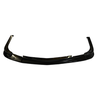 3pcs Noir Brillant Style Fibre de Carbone Lèvre de Pare-chocs Avant et Kit de Carrosserie Splitter Chevrolet Corvette C5 1997-2004 Accessoires de Voiture
