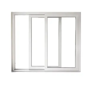 European Style Upvc Ventanas Simple Design PVC Sliding Windows