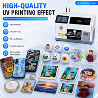 Imprimante UV intelligente AI A5 avec tête XP600, machine d'impression en libre-service par lecture de codes QR pour coques de téléphone personnalisées, badges en acrylique et métal