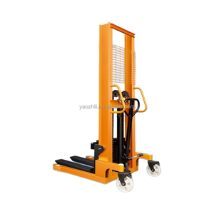 Empilhador Hidráulico Manual Tambor Levantador Pesando 2ton Carregando Capacidade Empilhadeira para Construção Levantador Manual <span class=keywords><strong>Hand</strong></span> Stack - Product Image 1
