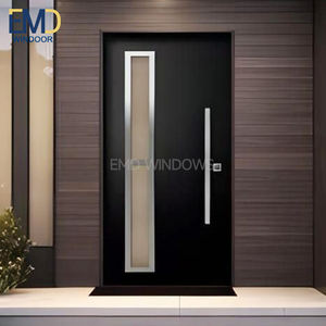 Puerta Exterior de Aluminio y Cedro para Ducha, Puerta Exterior Metálica Ventilada - Product Image 2