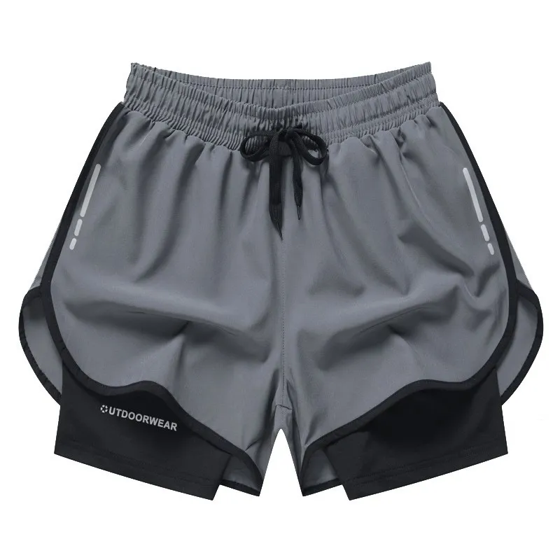 Летние быстросохнущие спортивные шорты для мужчин, баскетбольные тренировочные плотные дышащие штаны для бега и фитнеса