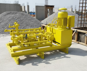 Bomba mezcladora de hormigón para ingeniería de construcción, bomba de inyección eléctrica sincronizada de doble bomba, bomba de transporte - Product Image 5