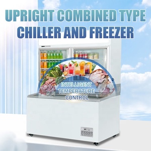 Máy làm lạnh thương mại hiển thị tủ đông siêu thị tủ lạnh kết hợp tủ đông kết hợp tủ đông đảo cho kem - Product Image 4