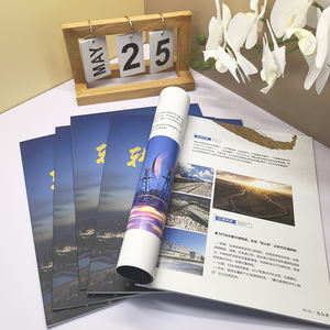 Brochure di vendita di carta artistica personalizzate in fabbrica libretto di catalogo triplo e promozione aziendale di cartone volantino pieghevole - Product Image 1