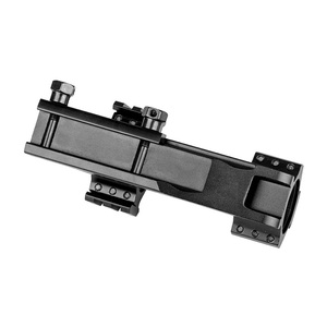 Cantilever Matte Black Dual Ring Integrated Optic Mount 25.4mm/30mm Aircraft-Grade Aluminum Alloy with 21mm Base - Product Image 3