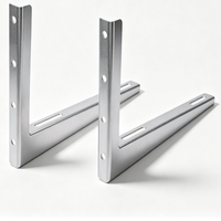 Support triangulaire en forme de L pour unité extérieure de climatiseur en acier inoxydable 304/316 épaissi sur mesure