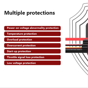 Controlador de velocidad del motor Lipo ESC 160A 6-14S con SBEC HV ajustable de 6V/10A programable para aviones RC, drones FPV de ala fija. - Product Image 5