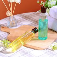 Vente en gros Bouteille en plastique transparente vide avec couvercle de presse noir adaptée au shampooing Lotion Crème pour le visage Récipient rechargeable