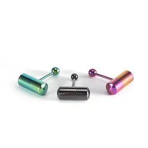 <span class=keywords><strong>Piercing</strong></span> Magnético para la <span class=keywords><strong>Lengua</strong></span>, Anillo Vibrador con Batería, Joyería para <span class=keywords><strong>Piercing</strong></span> Corporal - Product Image 1