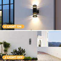 Lampe murale extérieure LED moderne en aluminium étanche IP65 3000K pour villa, maison, cour et jardin – Approvisionnement direct usine